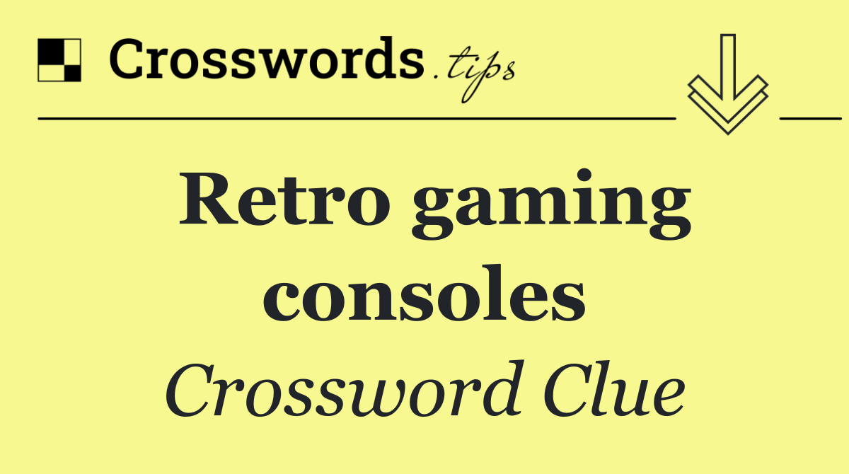 Retro gaming consoles