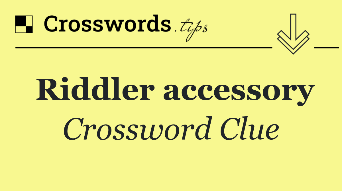 Riddler accessory