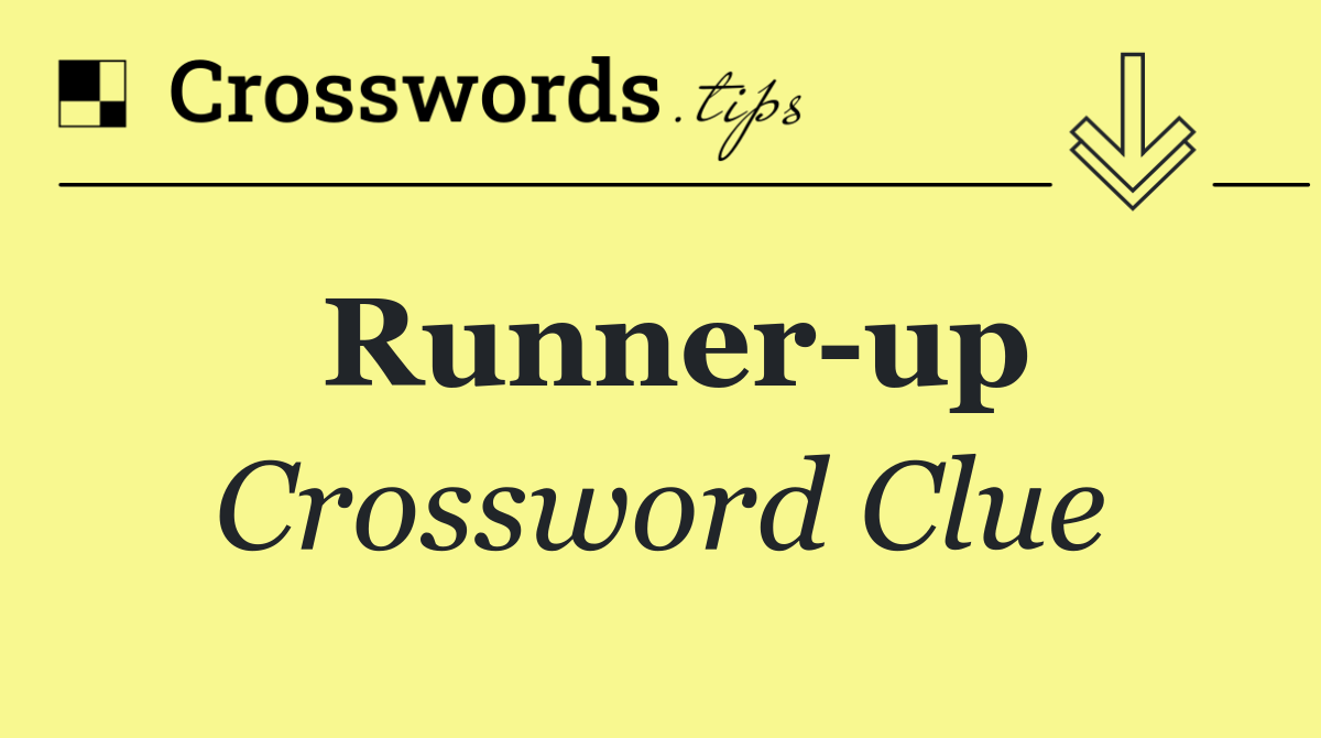 Runner up