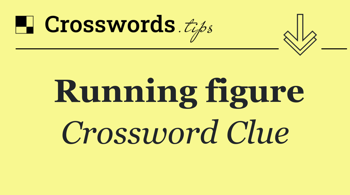 Running figure