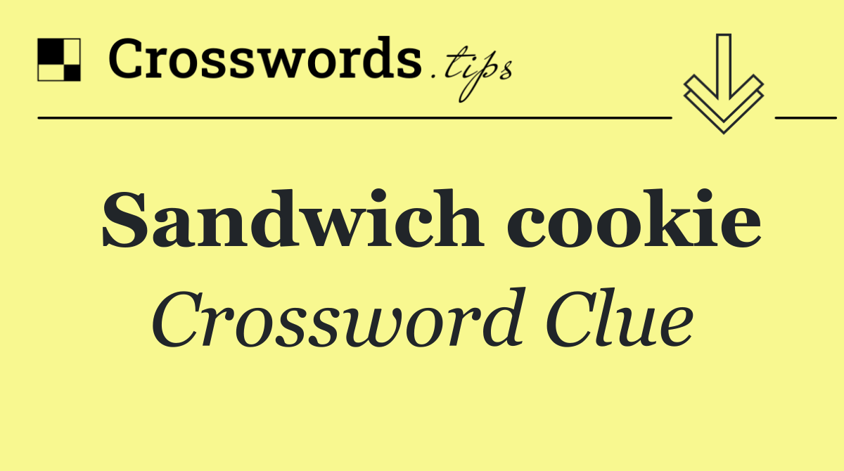 Sandwich cookie