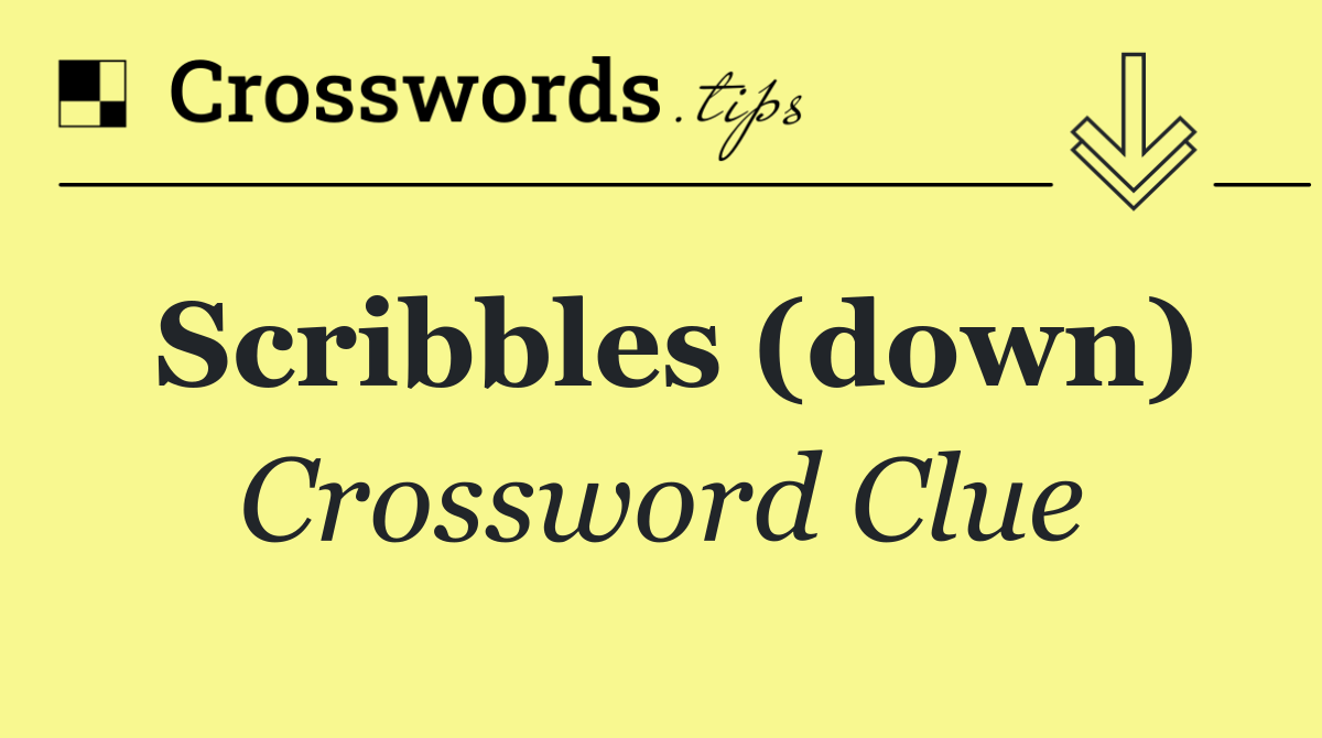 Scribbles (down)