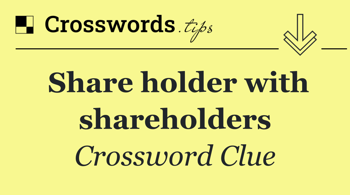 Share holder with shareholders