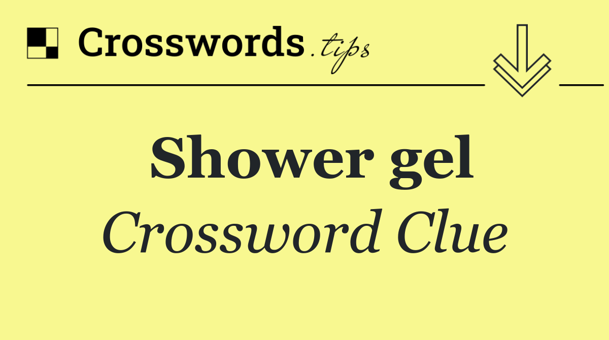 Shower gel