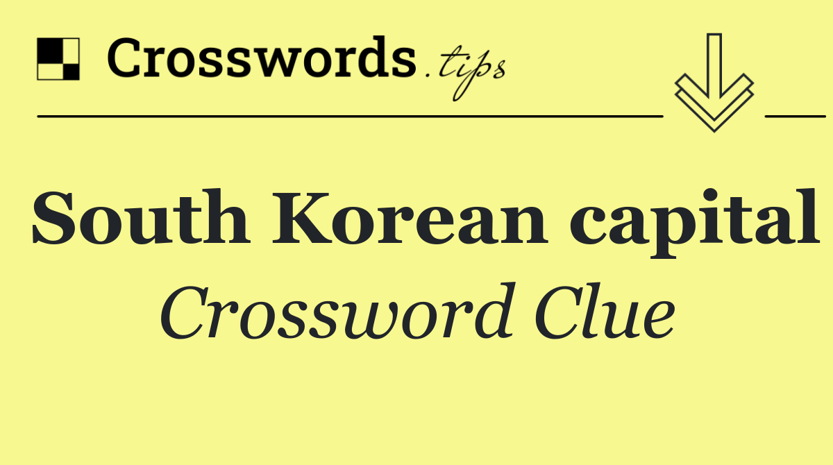 South Korean capital