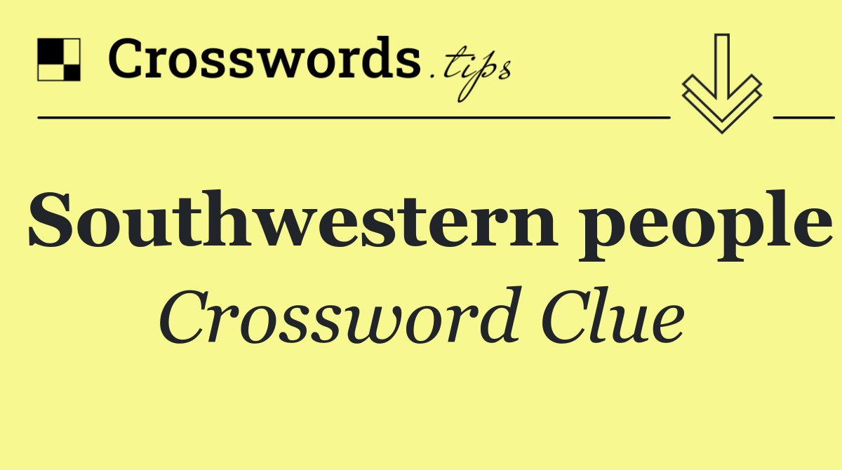 Southwestern people