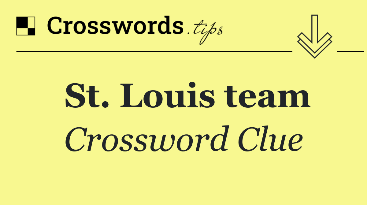 St. Louis team