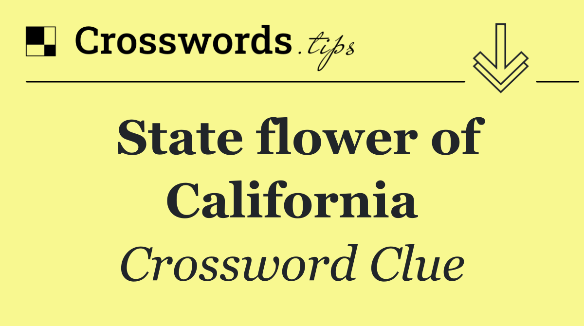 State flower of California