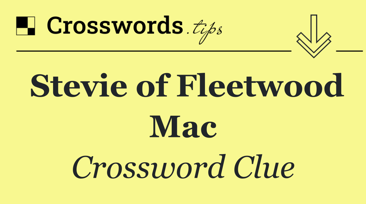 Stevie of Fleetwood Mac