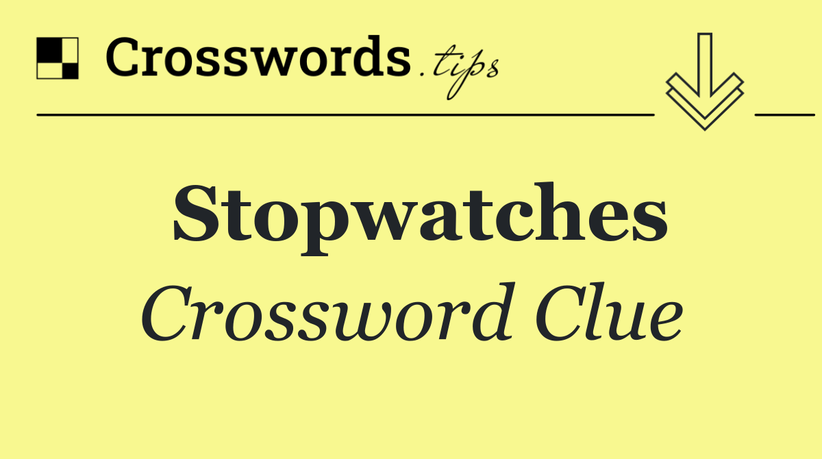 Stopwatches