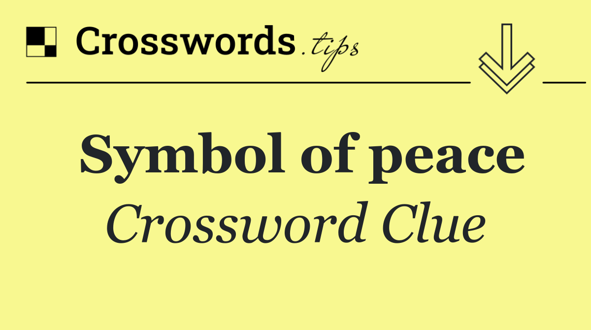Symbol of peace