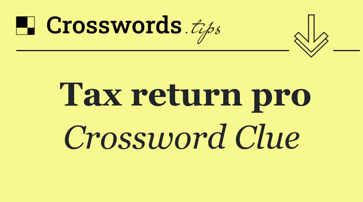 Tax return pro
