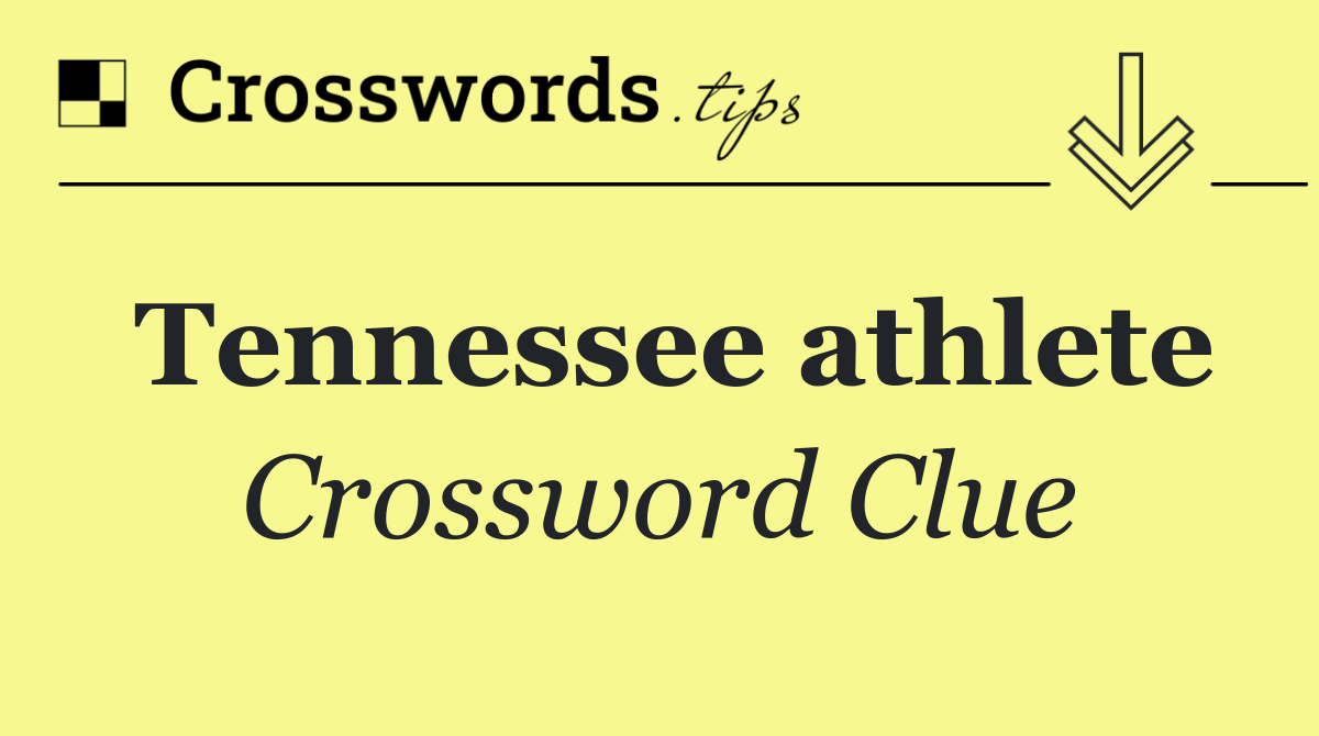 Tennessee athlete