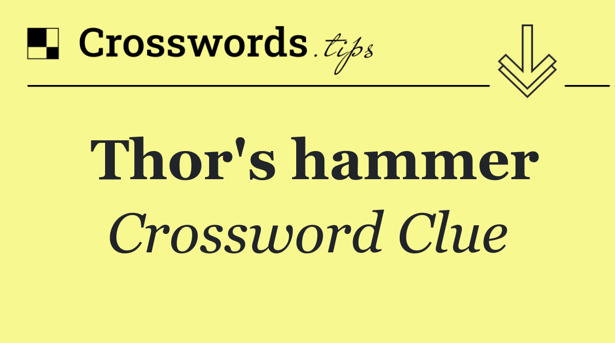 Thor's hammer