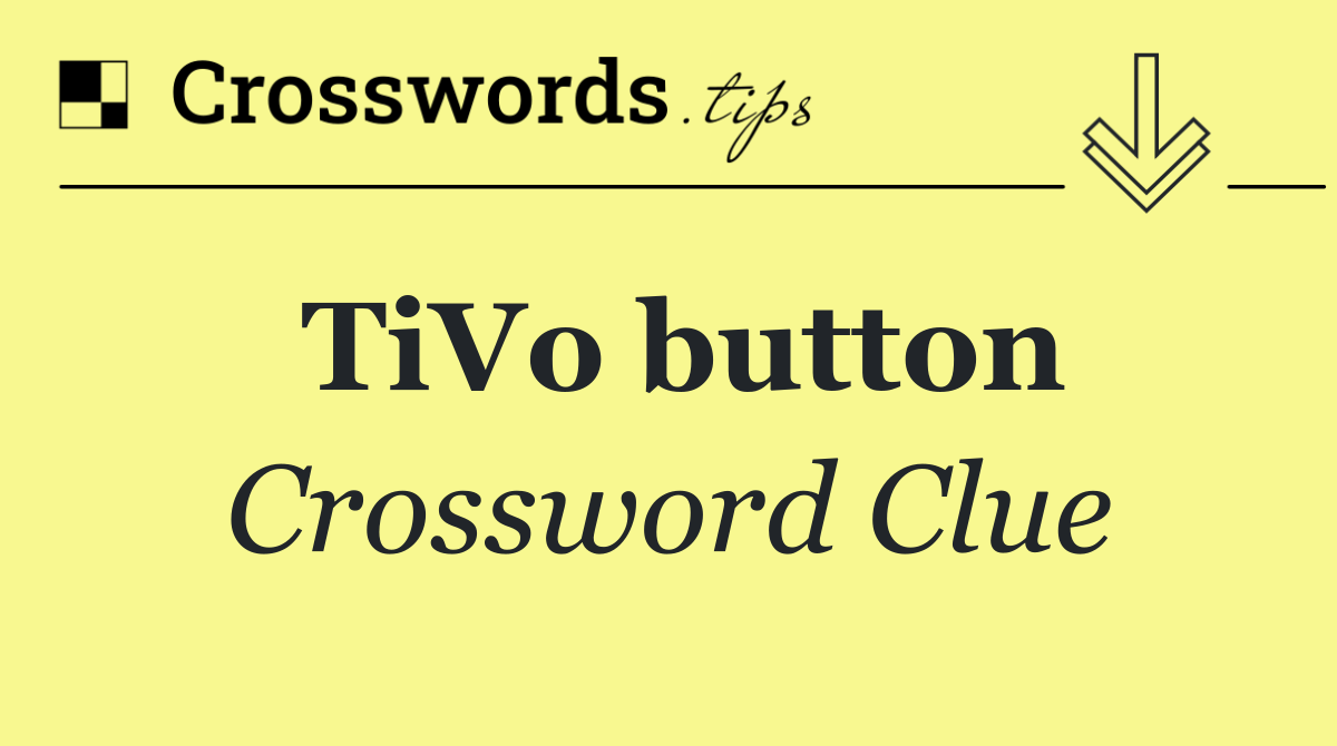 TiVo button