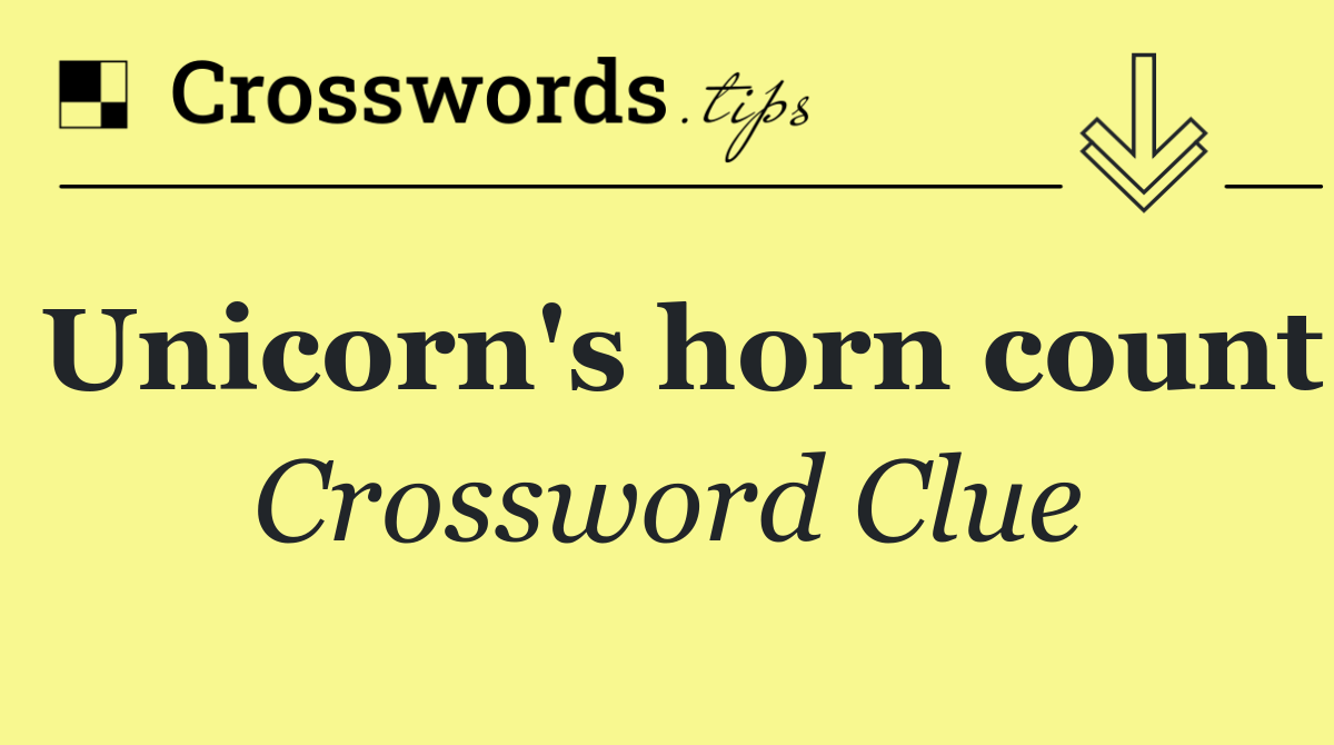 Unicorn's horn count
