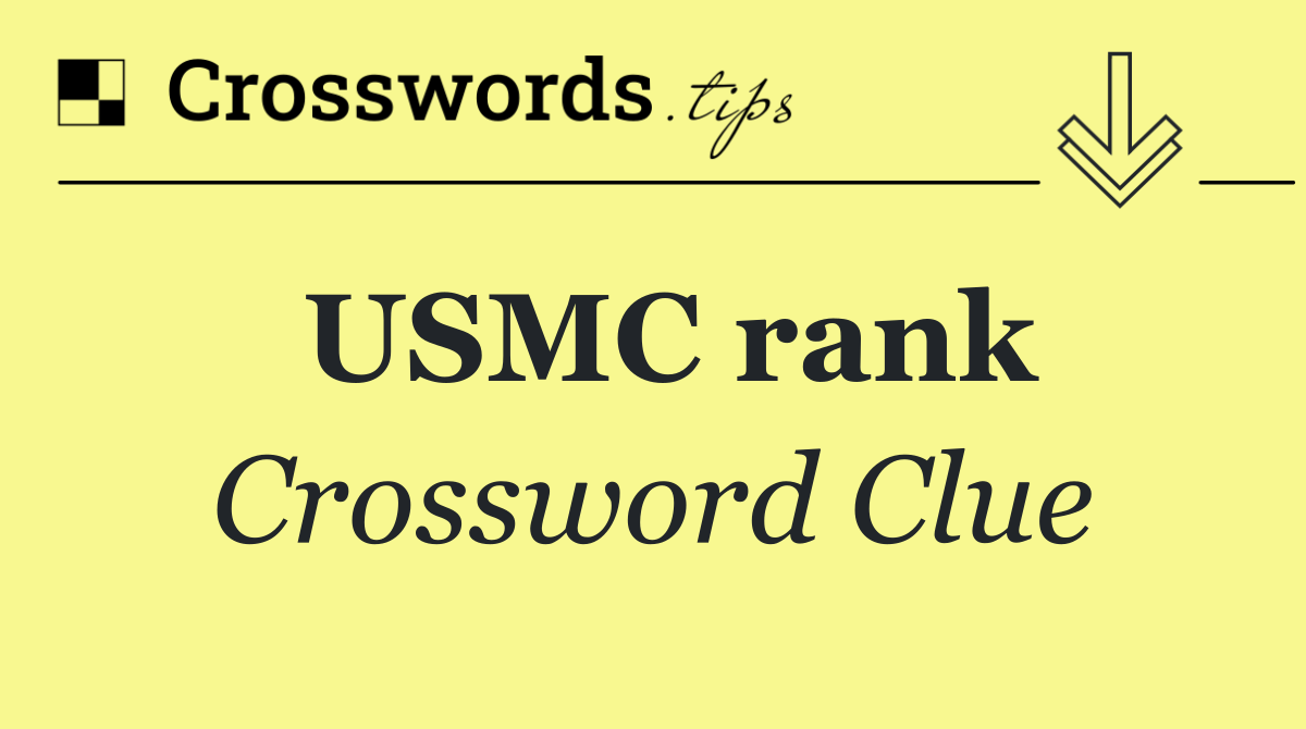 USMC rank
