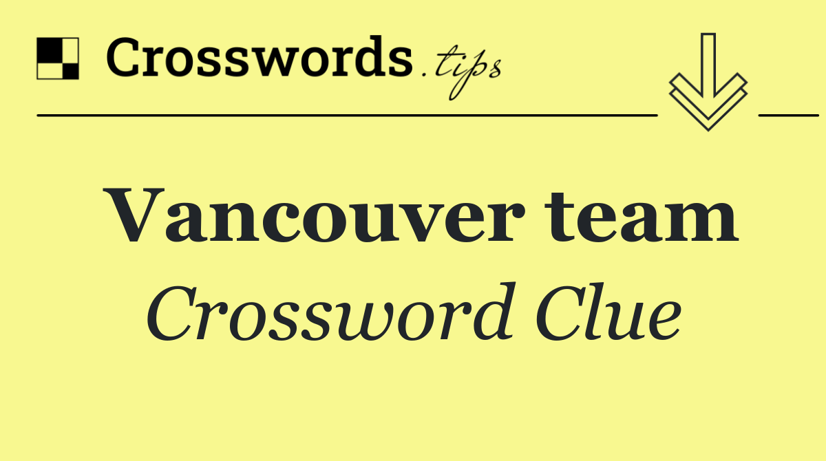 Vancouver team