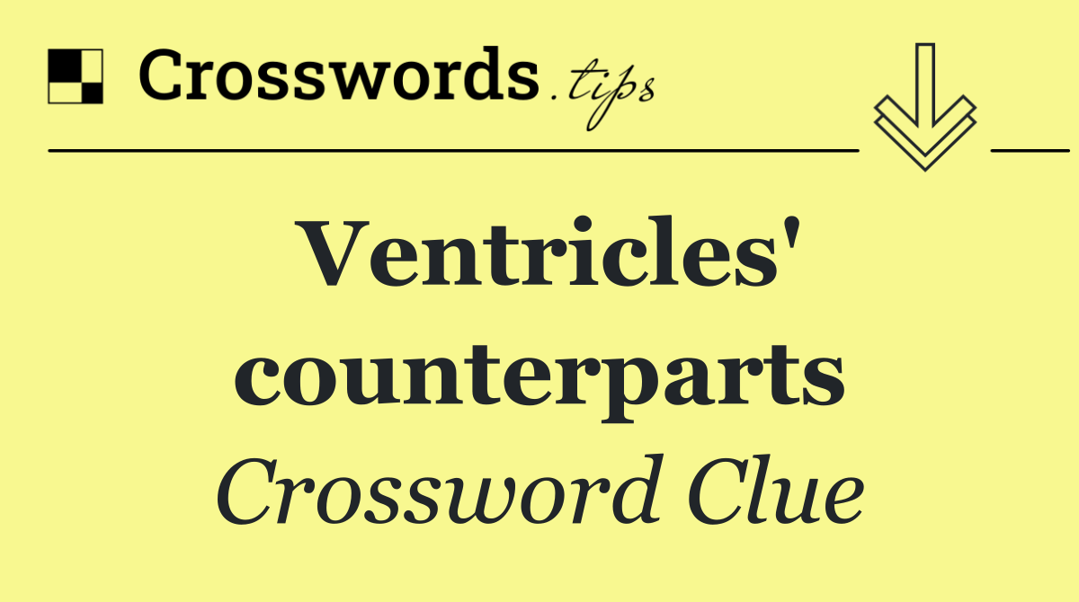 Ventricles' counterparts