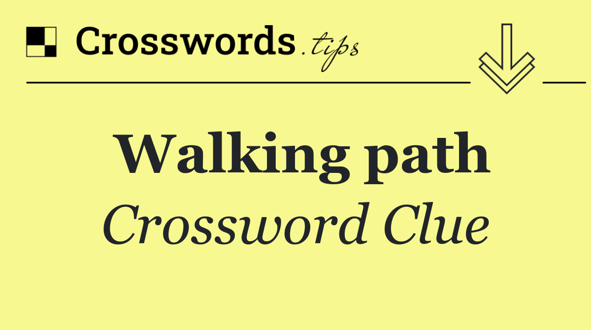 Walking path
