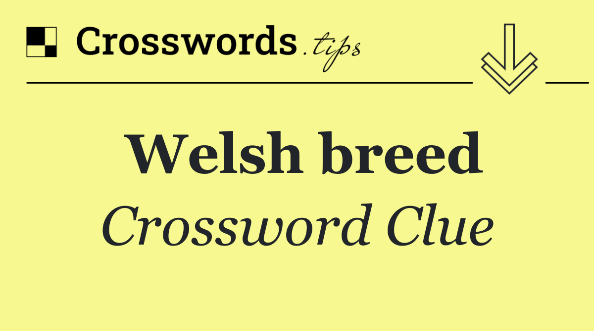 Welsh breed