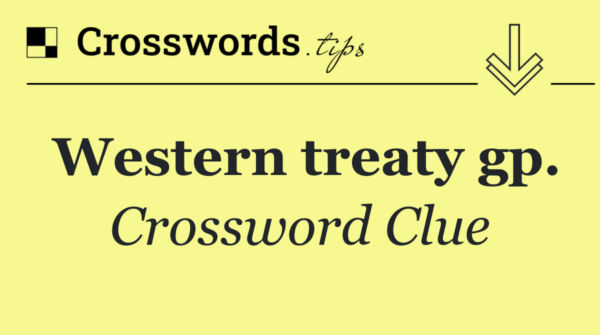 Western treaty gp.