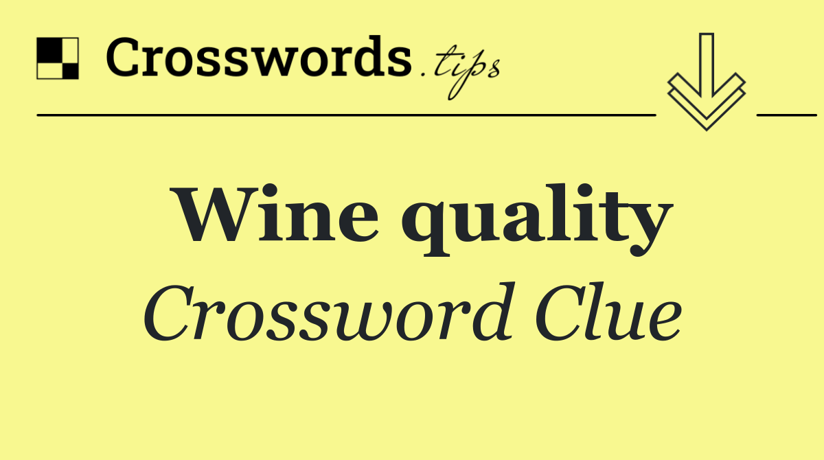 Wine quality
