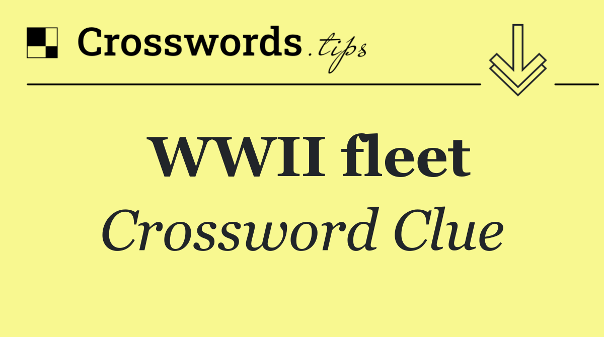 WWII fleet