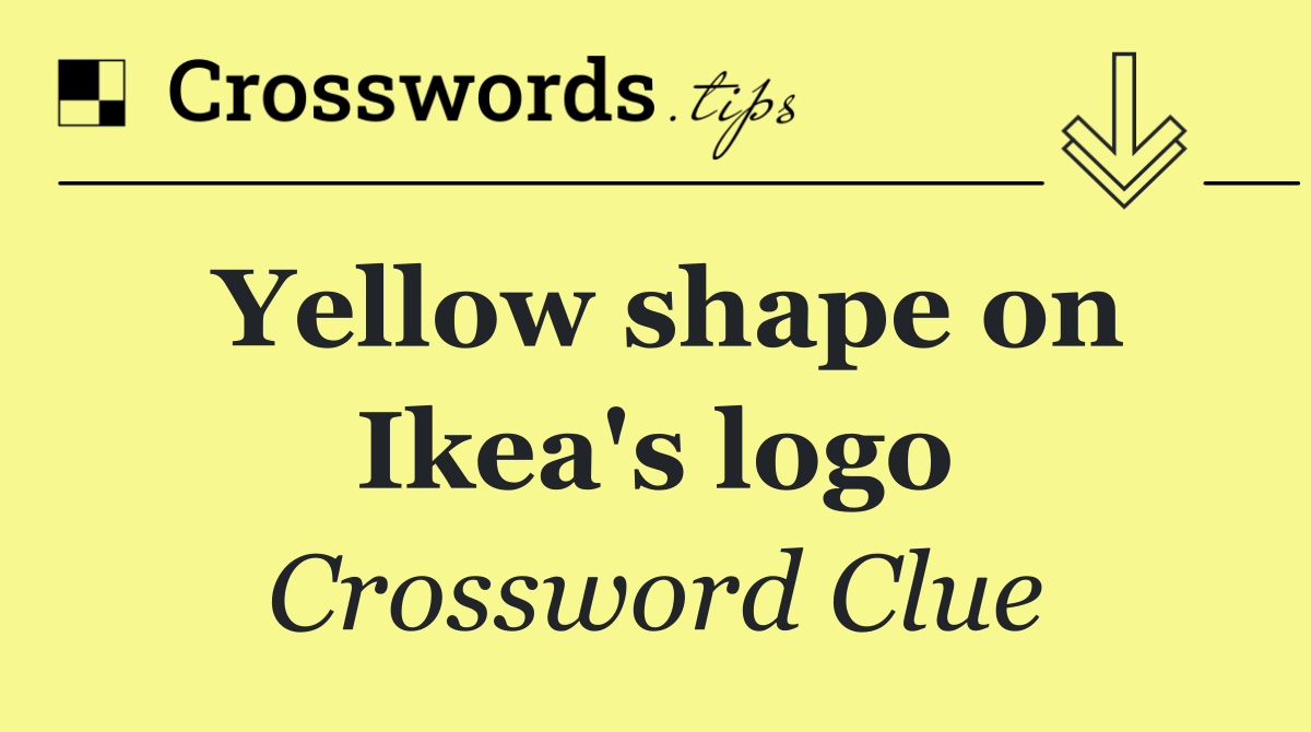 Yellow shape on Ikea's logo