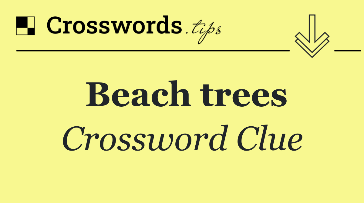 Beach trees