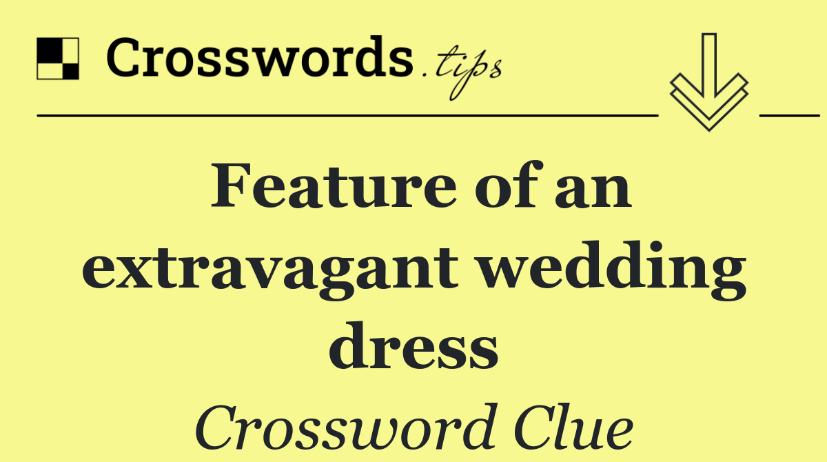 Feature of an extravagant wedding dress
