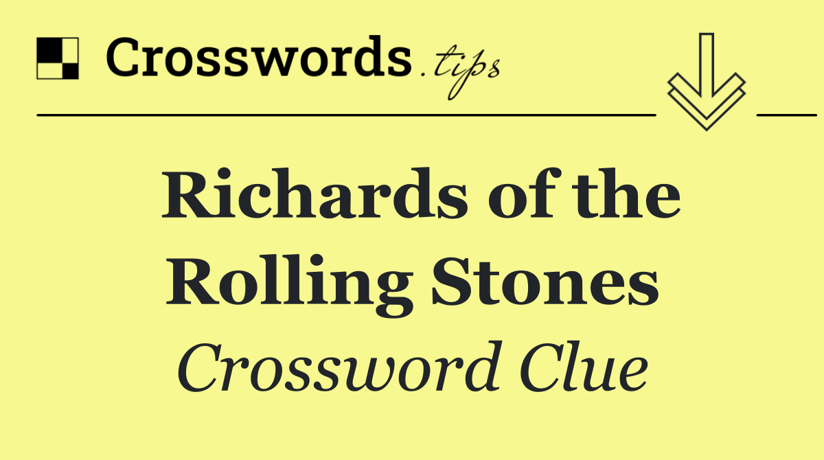 Richards of the Rolling Stones