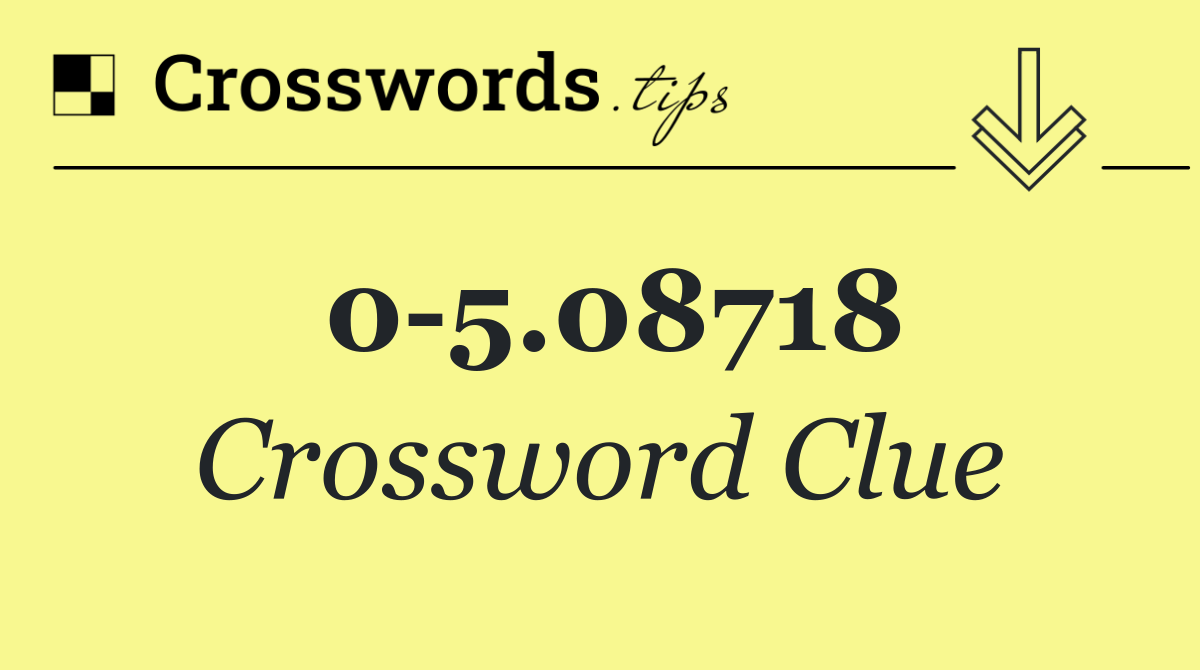 0 5.08718