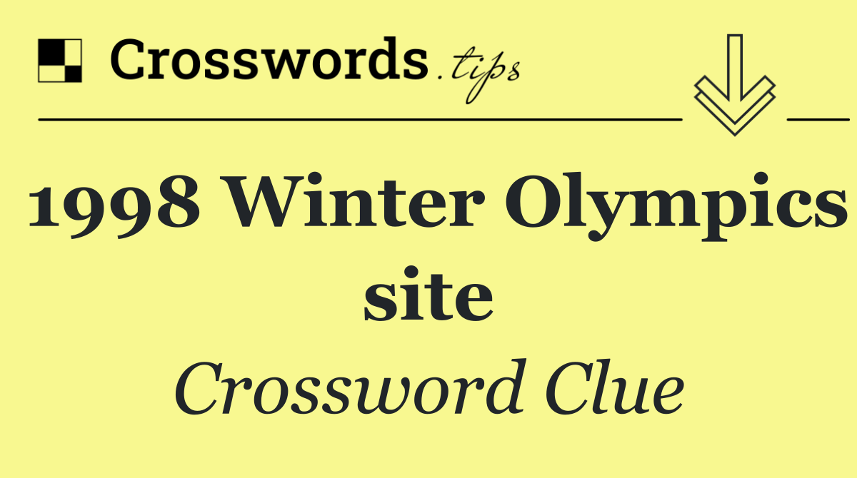1998 Winter Olympics site