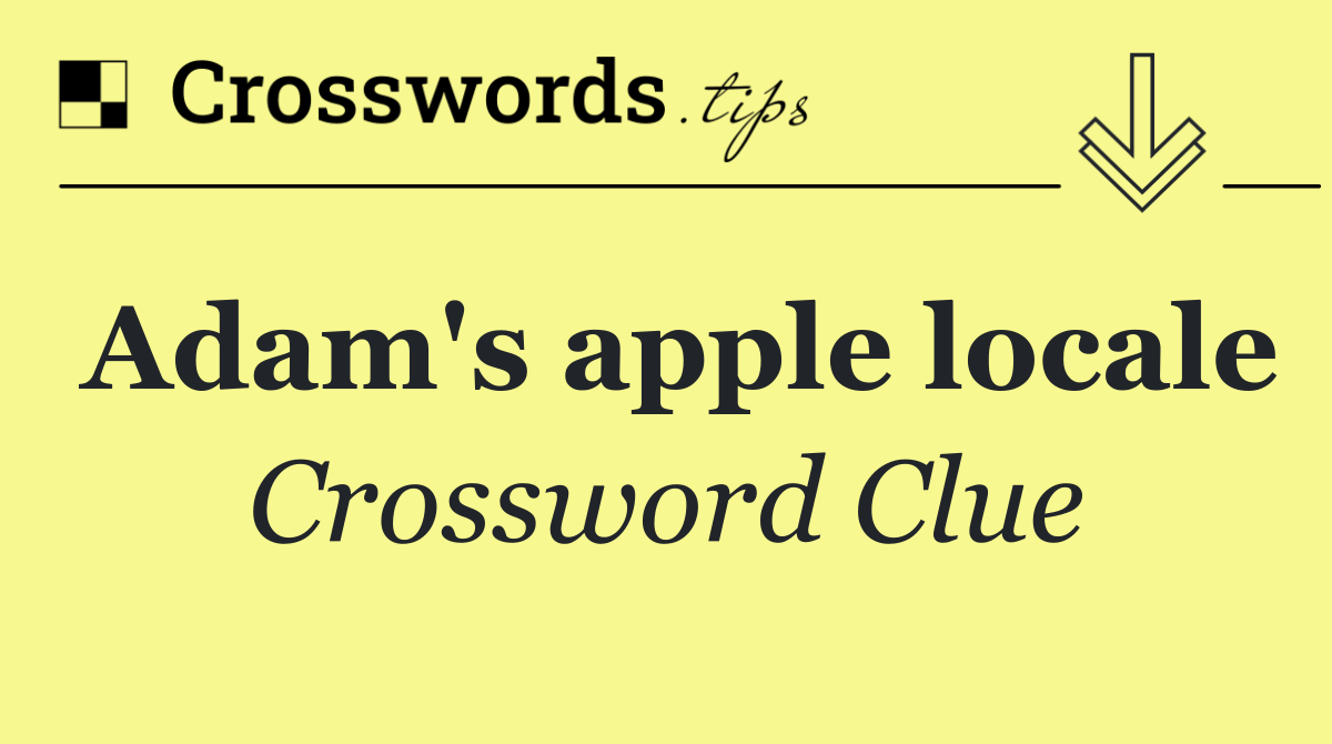 Adam's apple locale
