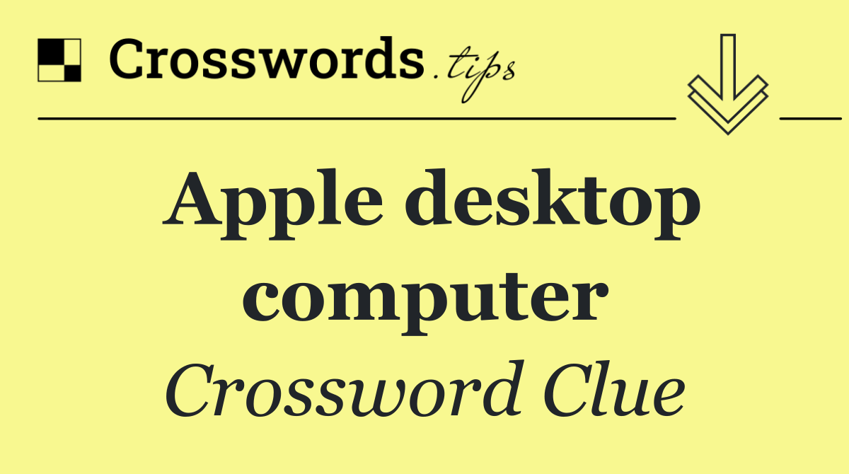 Apple desktop computer