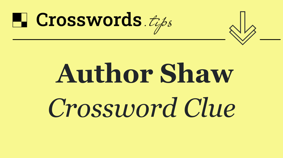 Author Shaw