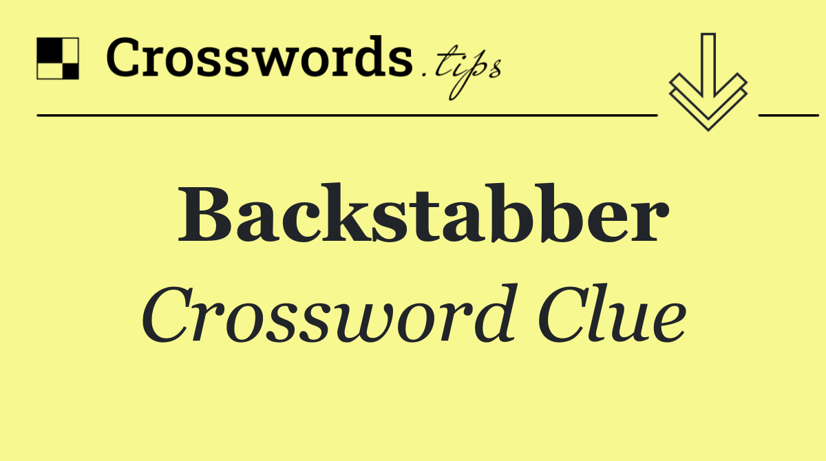 Backstabber