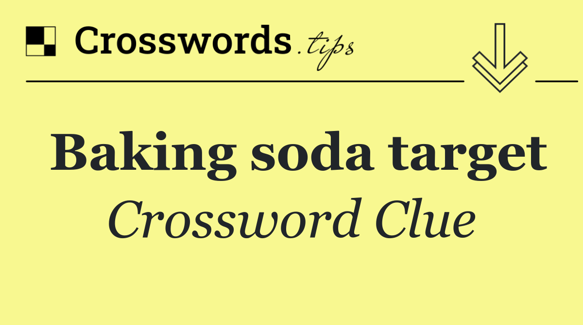 Baking soda target