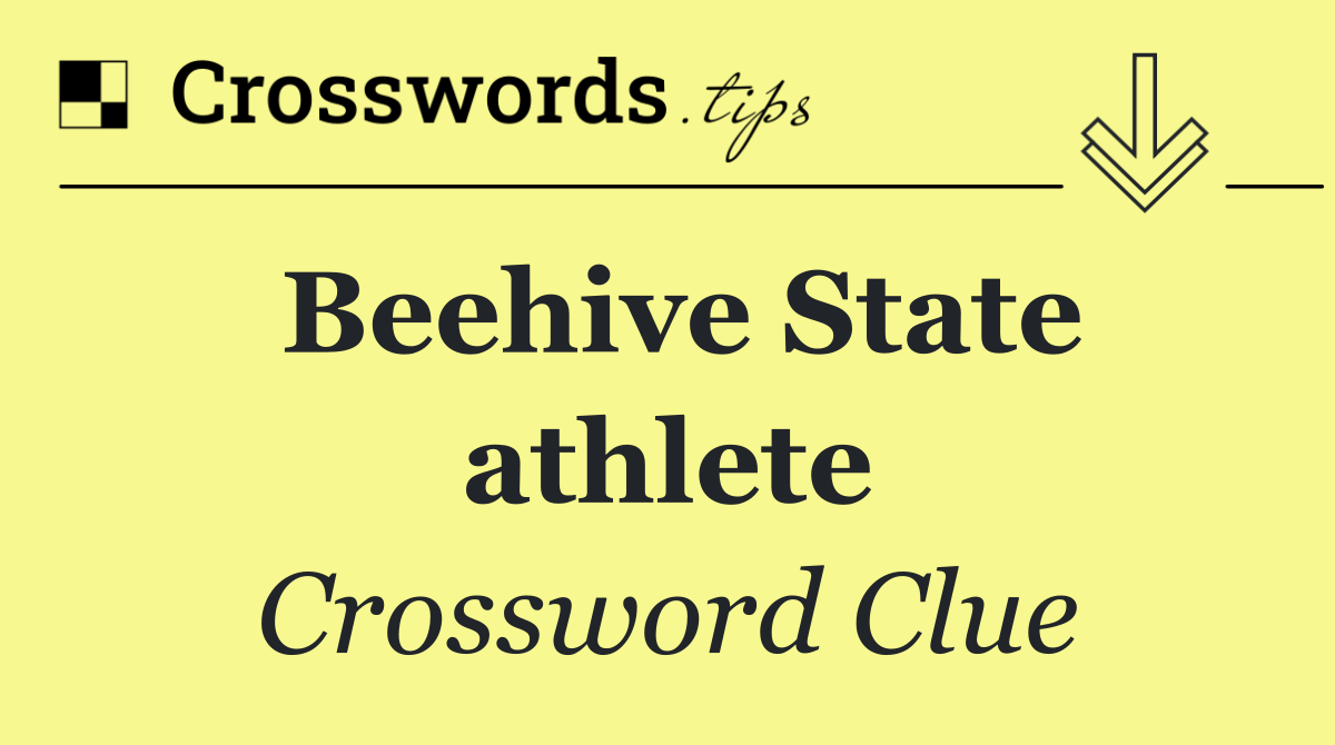 Beehive State athlete