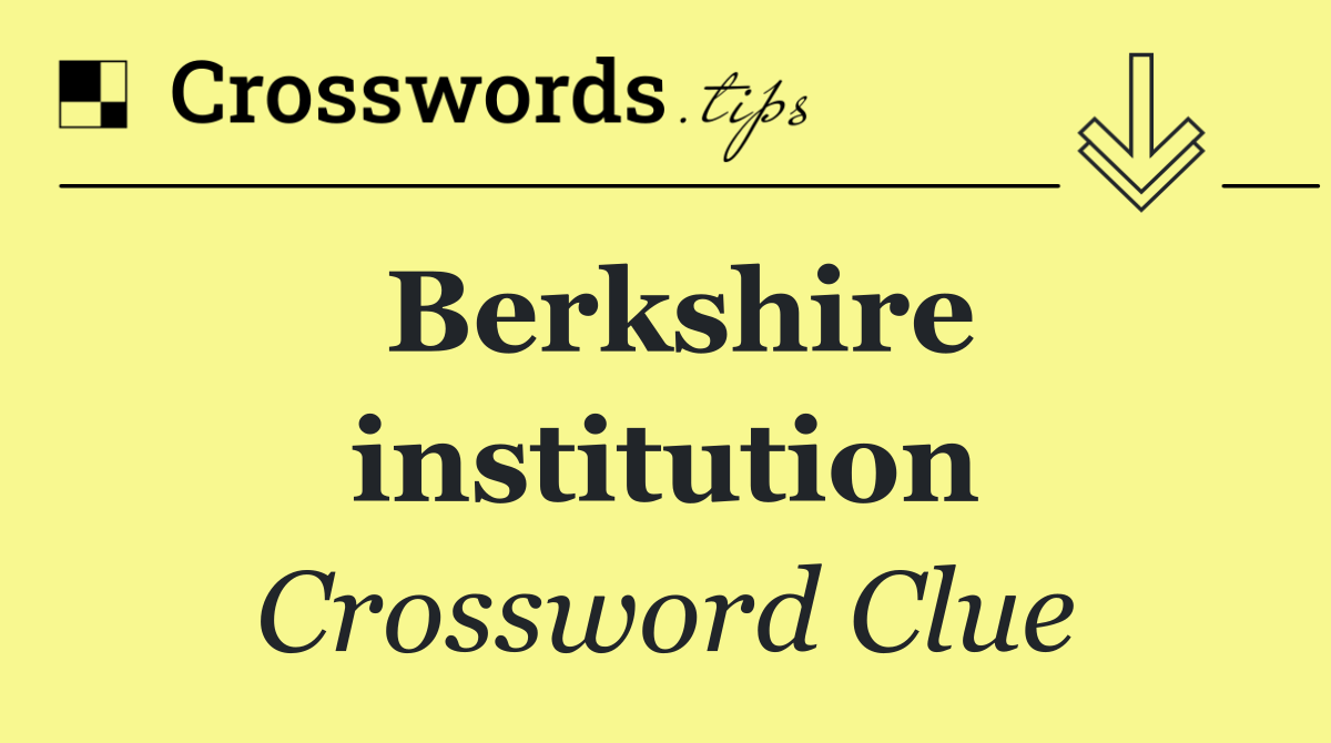 Berkshire institution