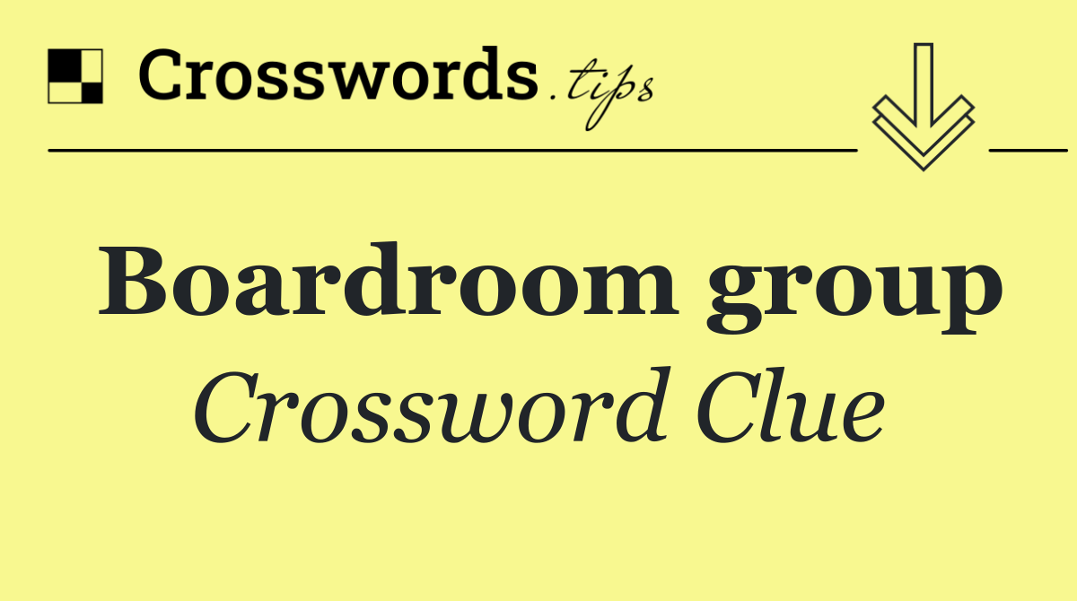 Boardroom group
