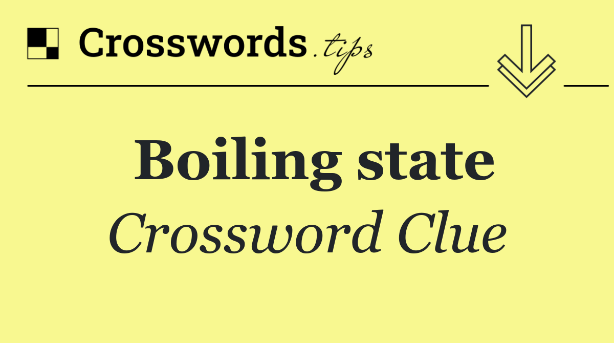 Boiling state