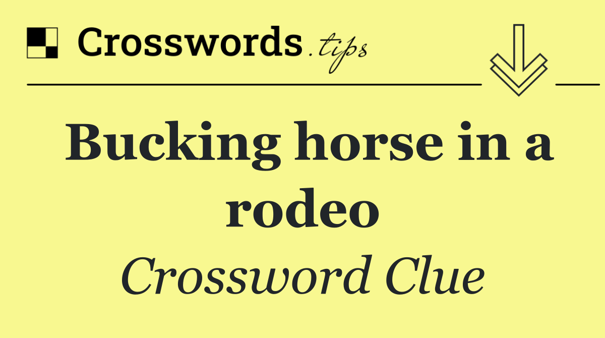 Bucking horse in a rodeo
