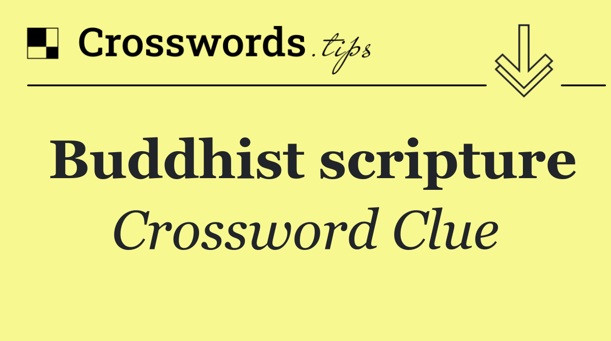 Buddhist scripture