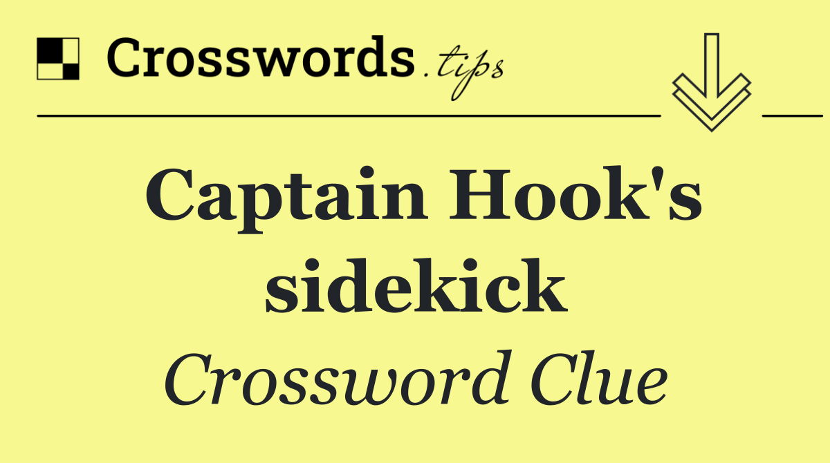 Captain Hook's sidekick