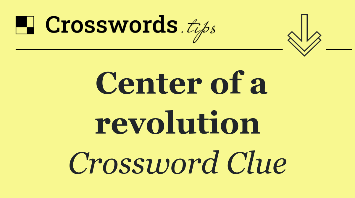 Center of a revolution