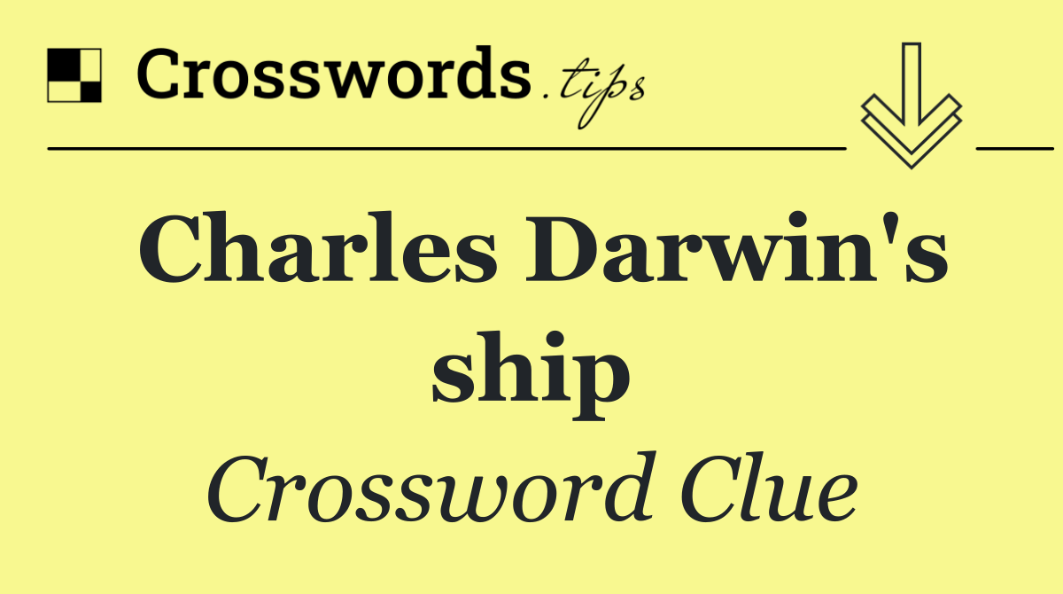 Charles Darwin's ship