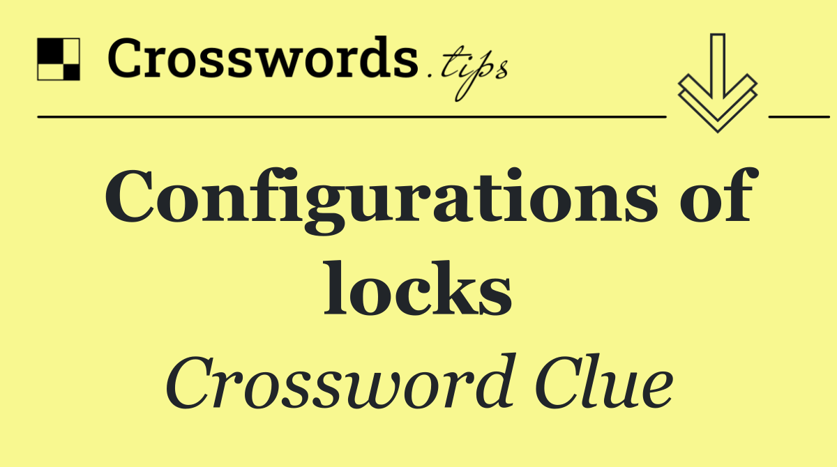Configurations of locks