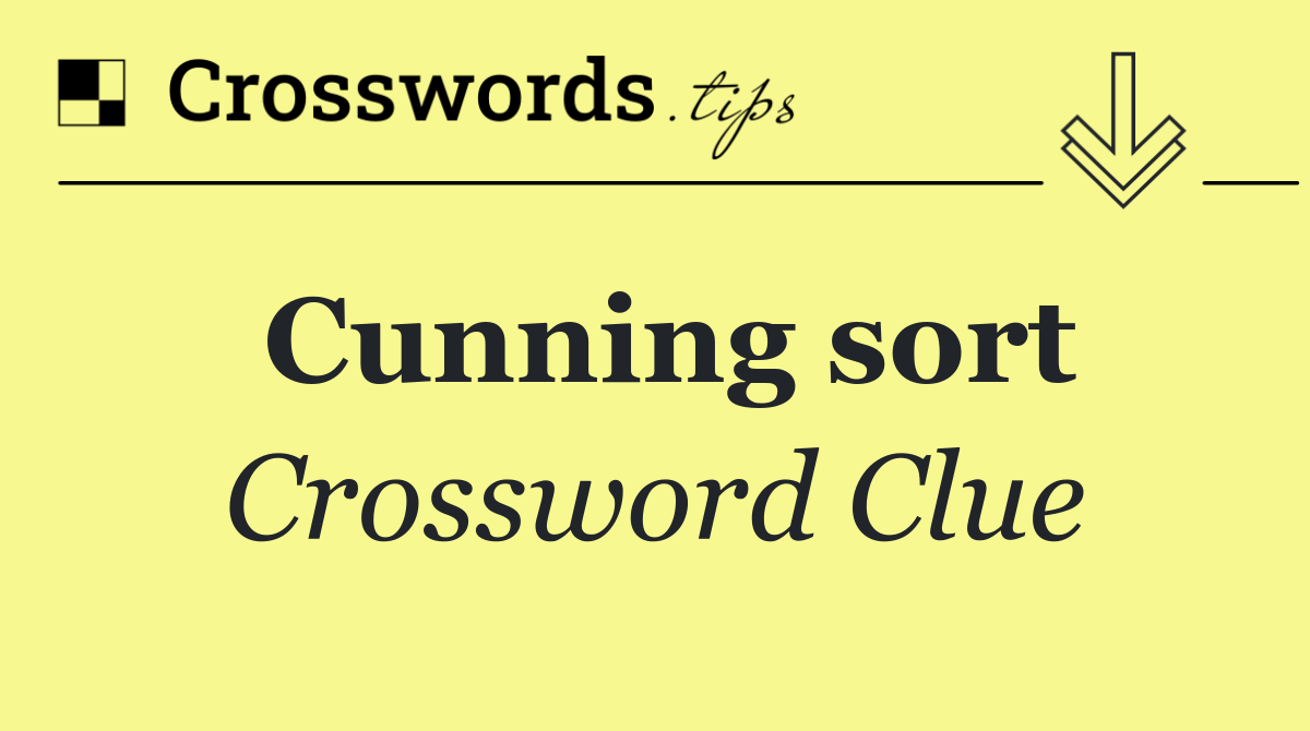 Cunning sort